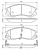 0 986 494 138 BOSCH Комплект тормозных колодок, дисковый тормоз