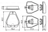 0 986 494 215 BOSCH Комплект тормозных колодок, дисковый тормоз