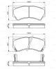 0 986 494 234 BOSCH Комплект тормозных колодок, дисковый тормоз