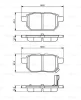 Превью - 0 986 494 255 BOSCH Комплект тормозных колодок, дисковый тормоз (фото 3)