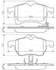 0 986 494 509 BOSCH Комплект тормозных колодок, дисковый тормоз