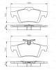 Превью - 0 986 494 528 BOSCH Комплект тормозных колодок, дисковый тормоз (фото 4)