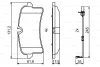 Превью - 0 986 494 842 BOSCH Комплект тормозных колодок, дисковый тормоз (фото 2)