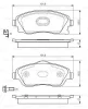 0 986 495 014 BOSCH Комплект тормозных колодок, дисковый тормоз