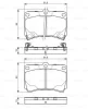 0 986 495 037 BOSCH Комплект тормозных колодок, дисковый тормоз