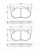 Превью - 0 986 495 236 BOSCH Комплект тормозных колодок, дисковый тормоз (фото 6)