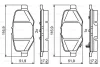 0 986 495 397 BOSCH Комплект тормозных колодок, дисковый тормоз