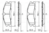 0 986 495 399 BOSCH Комплект тормозных колодок, дисковый тормоз