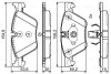 0 986 495 408 BOSCH Комплект тормозных колодок, дисковый тормоз