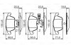 0 986 495 464 BOSCH Комплект тормозных колодок, дисковый тормоз