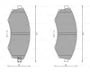 0 986 AB0 205 BOSCH Комплект тормозных колодок, дисковый тормоз