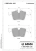 Превью - 0 986 AB9 426 BOSCH Комплект тормозных колодок, дисковый тормоз (фото 5)