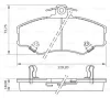 0 986 BB0 167 BOSCH Комплект тормозных колодок, дисковый тормоз