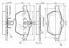 0 986 TB2 017 BOSCH Комплект тормозных колодок, дисковый тормоз