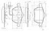 0 986 TB2 018 BOSCH Комплект тормозных колодок, дисковый тормоз