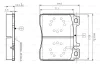 0 986 TB2 023 BOSCH Комплект тормозных колодок, дисковый тормоз