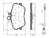 0 986 TB2 024 BOSCH Комплект тормозных колодок, дисковый тормоз