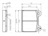 0 986 TB2 050 BOSCH Комплект тормозных колодок, дисковый тормоз