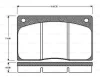 0 986 TB2 057 BOSCH Комплект тормозных колодок, дисковый тормоз