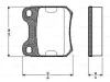 0 986 TB2 126 BOSCH Комплект тормозных колодок, дисковый тормоз