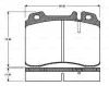 0 986 TB2 203 BOSCH Комплект тормозных колодок, дисковый тормоз