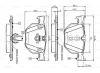 0 986 TB2 207 BOSCH Комплект тормозных колодок, дисковый тормоз