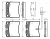 0 986 TB2 210 BOSCH Комплект тормозных колодок, дисковый тормоз