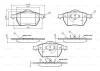 0 986 TB2 212 BOSCH Комплект тормозных колодок, дисковый тормоз