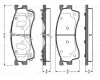 0 986 TB2 227 BOSCH Комплект тормозных колодок, дисковый тормоз