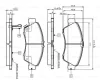 0 986 TB2 233 BOSCH Комплект тормозных колодок, дисковый тормоз