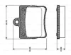 0 986 TB2 309 BOSCH Комплект тормозных колодок, дисковый тормоз