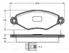 0 986 TB2 315 BOSCH Комплект тормозных колодок, дисковый тормоз