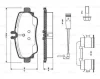 0 986 TB2 323 BOSCH Комплект тормозных колодок, дисковый тормоз