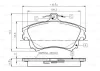 0 986 TB2 349 BOSCH Комплект тормозных колодок, дисковый тормоз