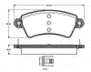 0 986 TB2 358 BOSCH Комплект тормозных колодок, дисковый тормоз