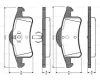 0 986 TB2 373 BOSCH Комплект тормозных колодок, дисковый тормоз