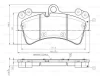 0 986 TB2 455 BOSCH Комплект тормозных колодок, дисковый тормоз