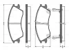 0 986 TB2 570 BOSCH Комплект тормозных колодок, дисковый тормоз