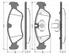 0 986 TB2 612 BOSCH Комплект тормозных колодок, дисковый тормоз