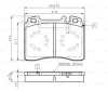 0 986 TB2 662 BOSCH Комплект тормозных колодок, дисковый тормоз