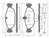 0 986 TB2 677 BOSCH Комплект тормозных колодок, дисковый тормоз