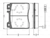 0 986 TB2 687 BOSCH Комплект тормозных колодок, дисковый тормоз