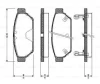 0 986 TB2 698 BOSCH Комплект тормозных колодок, дисковый тормоз