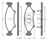 0 986 TB2 716 BOSCH Комплект тормозных колодок, дисковый тормоз