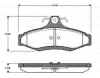 0 986 TB2 762 BOSCH Комплект тормозных колодок, дисковый тормоз