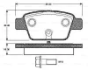 0 986 TB2 837 BOSCH Комплект тормозных колодок, дисковый тормоз