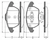 0 986 TB2 859 BOSCH Комплект тормозных колодок, дисковый тормоз