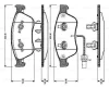 0 986 TB2 868 BOSCH Комплект тормозных колодок, дисковый тормоз