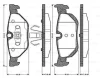 0 986 TB2 899 BOSCH Комплект тормозных колодок, дисковый тормоз