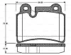 0 986 TB2 979 BOSCH Комплект тормозных колодок, дисковый тормоз